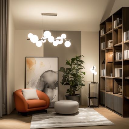 Brilagi - Zamensko staklo za luster, zidno svetlo i lampu MISTEL, MILLA, prečnika 10 cm, belo