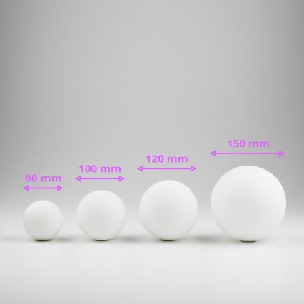 Brilagi - Zamensko staklo za luster, zidno svetilo i lampu MISTEL, MILLA prečnika 8 cm, belo