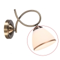Brilagi - Zamensko staklo za zidnu lampu i luster FRED E27, prečnika 13,5 cm, krem/bronza