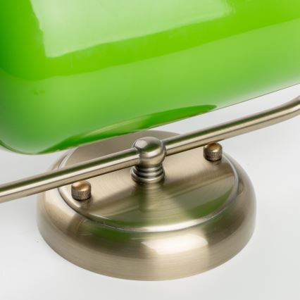 Brilagi - Zidna lampa BANK OFFICE 1xE27/60W/230V mesing/zelena