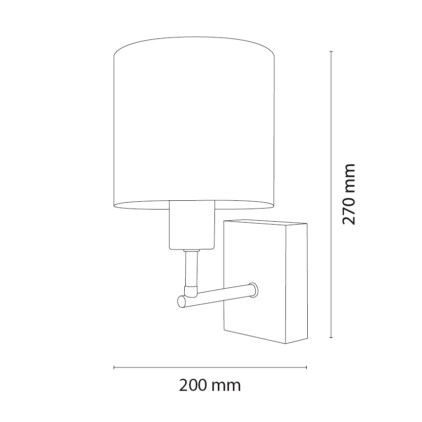 BRILAGI - Dečija zidna lampa BOBO WOOD 1xE27/25W/230V hrast/crna/bela/ružičasta/baletanke