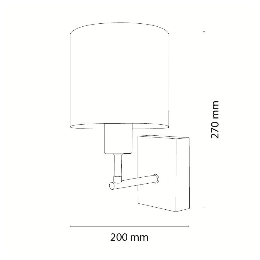 BRILAGI - Dečija zidna lampa BOBO WOOD 1xE27/25W/230V hrast/crna/bela/zečići