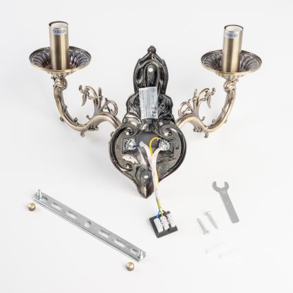 BRILAGI - Zidna lampa CLASSIC 2xE14/10W/230V mesing