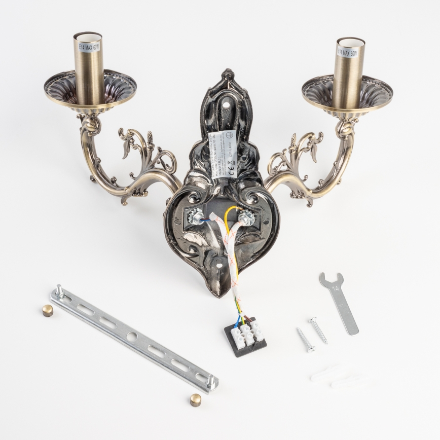 BRILAGI - Zidna lampa CLASSIC 2xE14/10W/230V mesing