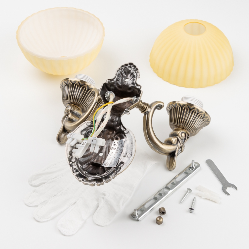 BRILAGI - Zidna lampa CLASSIC 2xE27/60W/230V mesing
