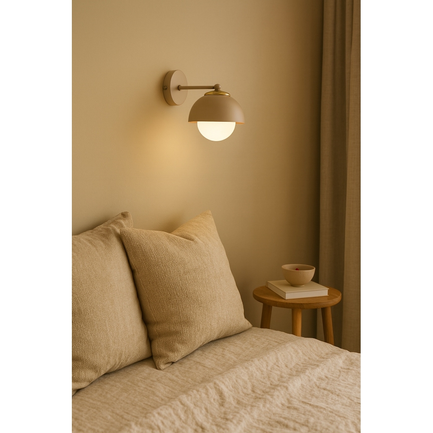 Brilagi - Zidna lampa COSMO 1xE27/60W/230V bež/zlatna
