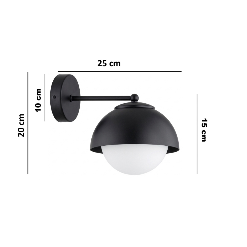 BRILAGI - Zidna lampa COSMO 1xE27/60W/230V crna
