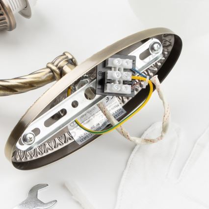 BRILAGI - Zidna lampa DAHLIA 1xE27/40W/230V mesing
