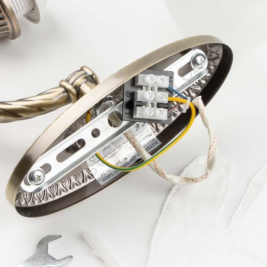 BRILAGI - Zidna lampa DAHLIA 1xE27/40W/230V mesing