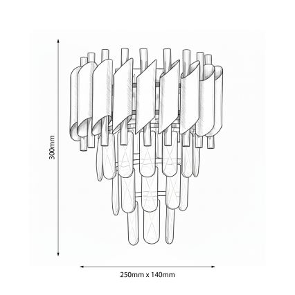 Brilagi - Zidna lampa ECLIPSE 2xE14/10W/230V crna/zlatna
