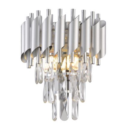 Brilagi - Zidna lampa ECLIPSE 2xE14/10W/230V srebrna