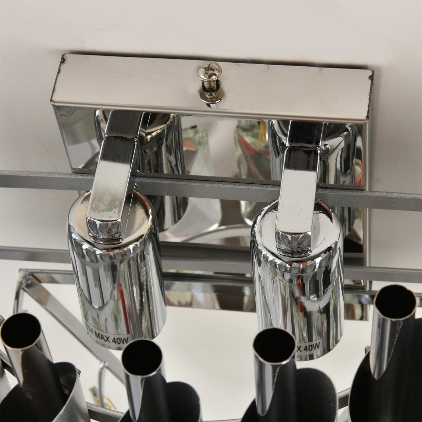 Brilagi - Zidna lampa ECLIPSE 2xE14/10W/230V srebrna