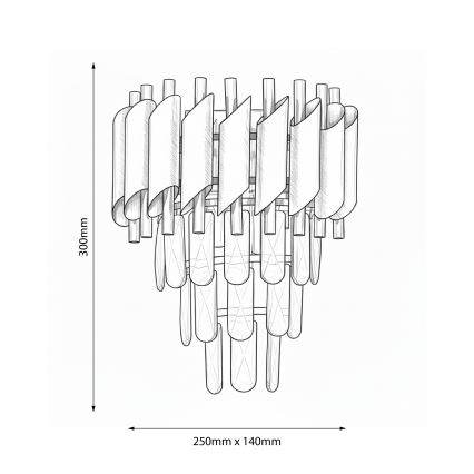 Brilagi - Zidna lampa ECLIPSE 2xE14/10W/230V zlatna