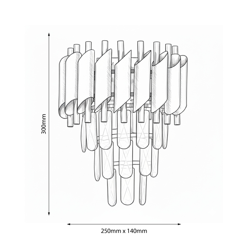 Brilagi - Zidna lampa ECLIPSE 2xE14/10W/230V zlatna