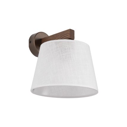 Brilagi - Zidna lampa LATTE 1xE27/15W/230V borovina/bela