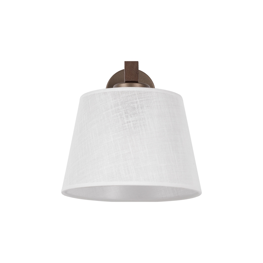 Brilagi - Zidna lampa LATTE 1xE27/15W/230V borovina/bela