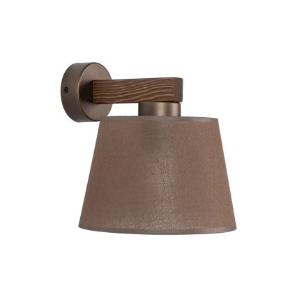 Brilagi - Zidna lampa LATTE 1xE27/15W/230V borovina/smeđa
