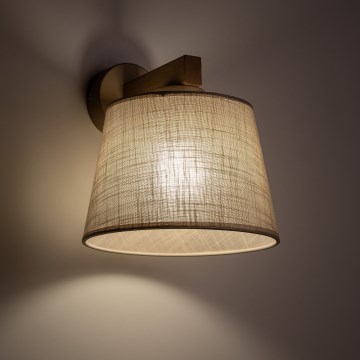 Brilagi - Zidna lampa LATTE SABIA 1xE27/15W/230V borovina/bež