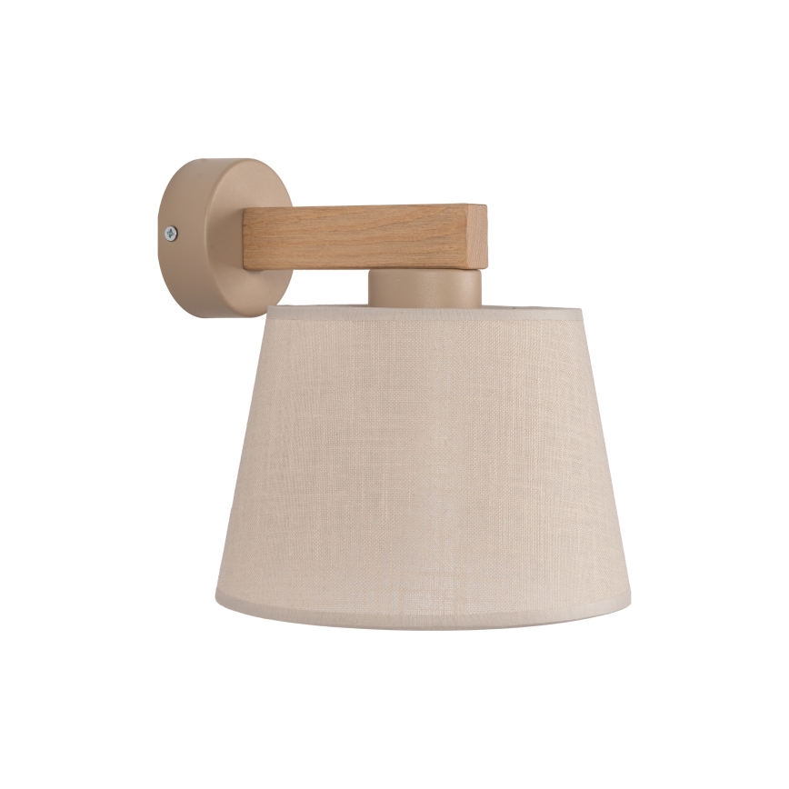 Brilagi - Zidna lampa LATTE SABIA 1xE27/15W/230V borovina/bež