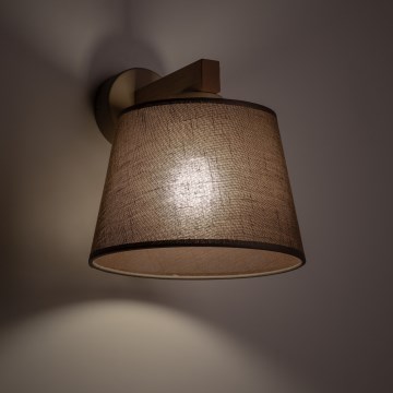 Brilagi - Zidna lampa LATTE SABIA 1xE27/15W/230V borovina/braon