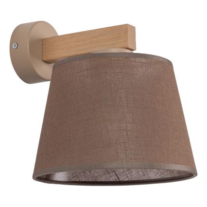 Brilagi - Zidna lampa LATTE SABIA 1xE27/15W/230V borovina/braon