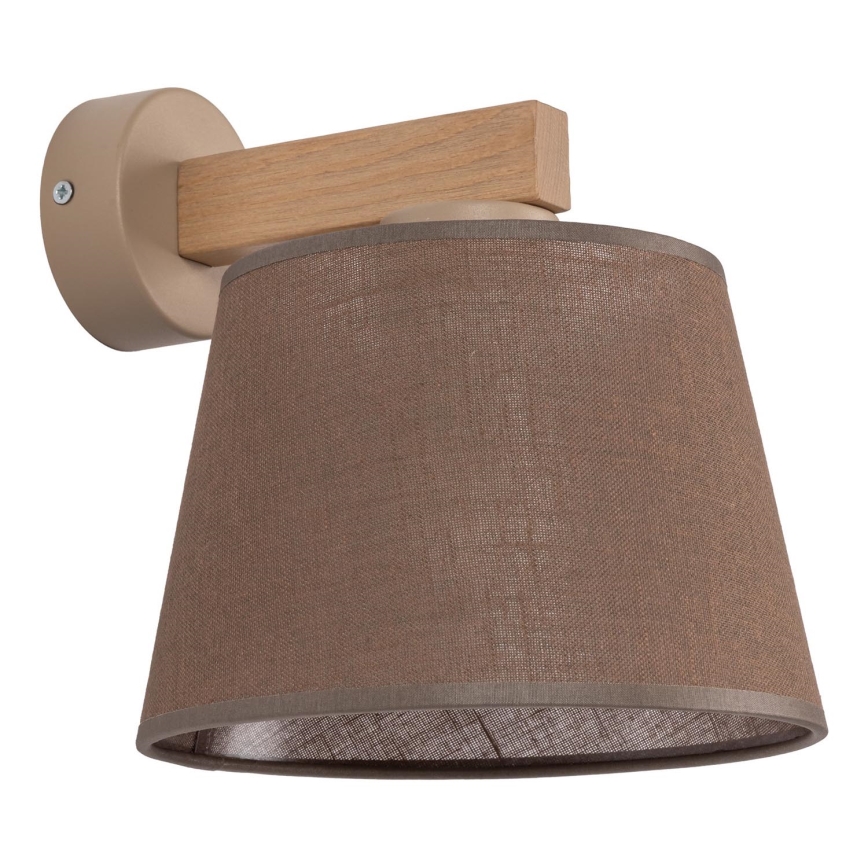 Brilagi - Zidna lampa LATTE SABIA 1xE27/15W/230V borovina/braon