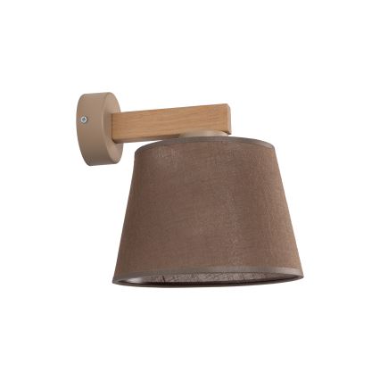 Brilagi - Zidna lampa LATTE SABIA 1xE27/15W/230V borovina/braon