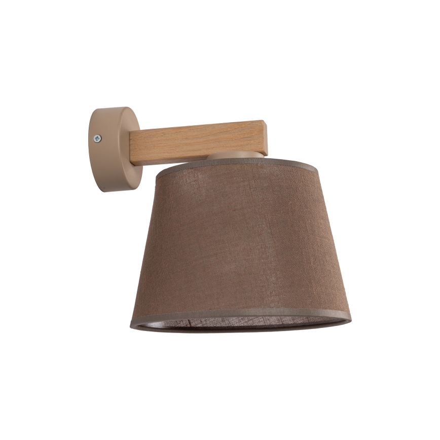 Brilagi - Zidna lampa LATTE SABIA 1xE27/15W/230V borovina/braon