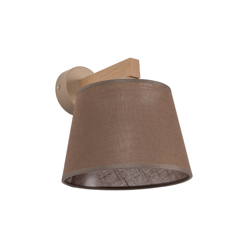 Brilagi - Zidna lampa LATTE SABIA 1xE27/15W/230V borovina/braon