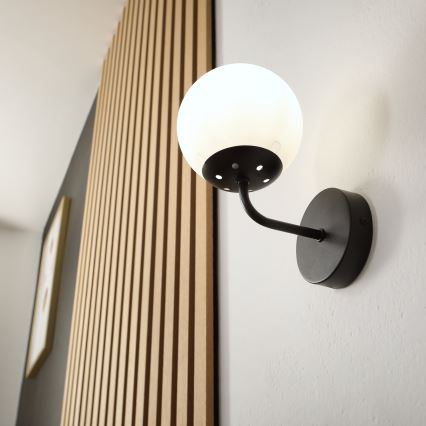 Brilagi - Zidna lampa MALIVA 1xE14/15W/230V crna/bela