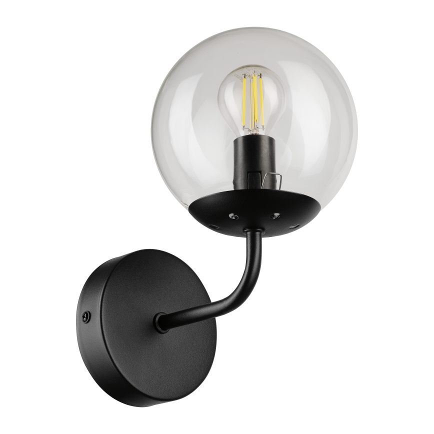Brilagi - Zidna lampa MALIVA 1xE14/15W/230V crna/prozirna