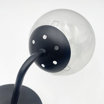 Brilagi - Zidna lampa MALIVA 1xE14/15W/230V crna/prozirna