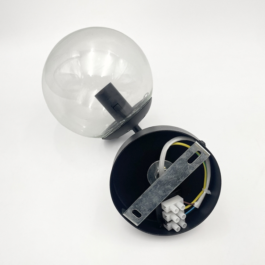 Brilagi - Zidna lampa MALIVA 1xE14/15W/230V crna/prozirna