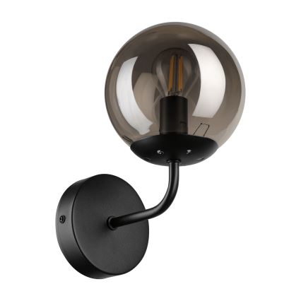 Brilagi - Zidna lampa MALIVA 1xE14/15W/230V crna/zadimljena