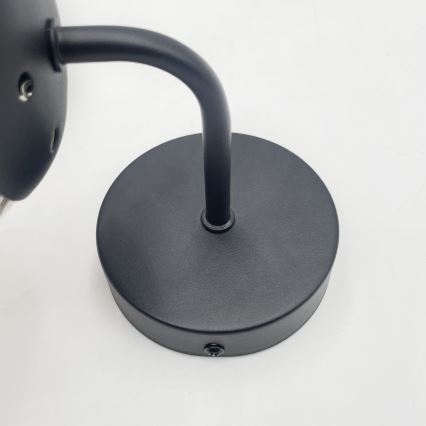 Brilagi - Zidna lampa MALIVA 1xE14/15W/230V crna/zadimljena