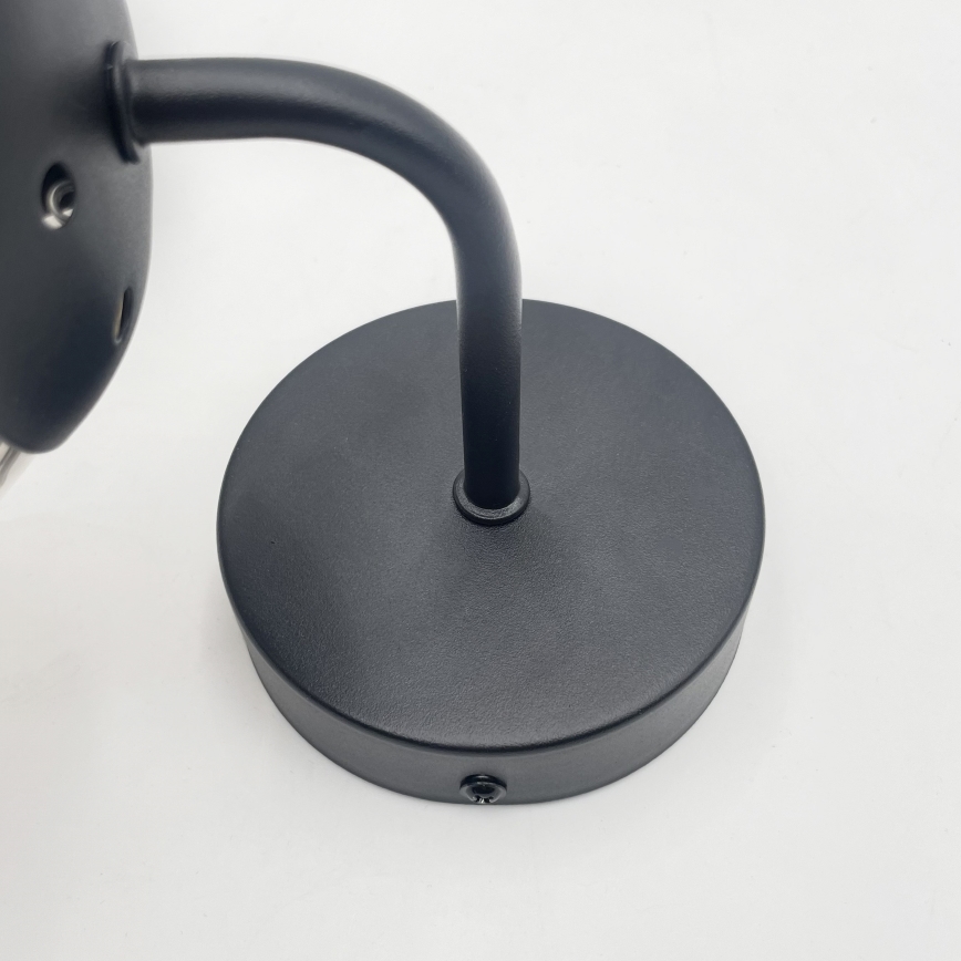 Brilagi - Zidna lampa MALIVA 1xE14/15W/230V crna/zadimljena