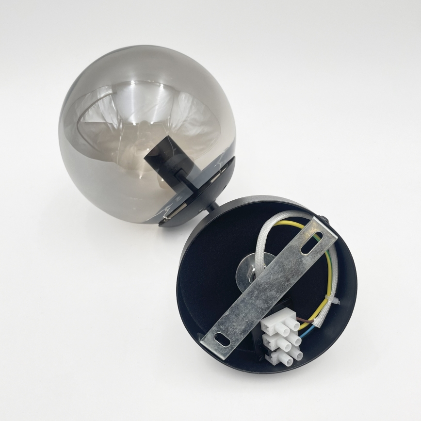 Brilagi - Zidna lampa MALIVA 1xE14/15W/230V crna/zadimljena