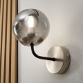 BRILAGI - Zidna lampa MALIVA 1xE14/15W/230V mat hrom/zadimljeno staklo