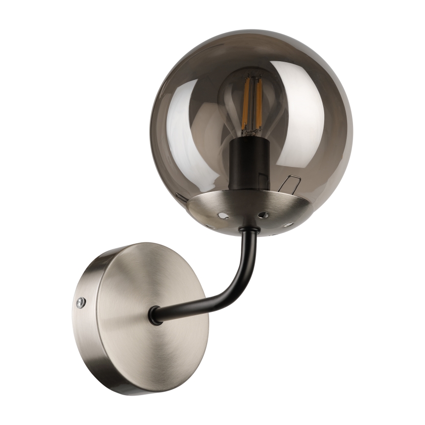 Brilagi - Zidna lampa MALIVA 1xE14/15W/230V mat hrom/zadimljeno staklo