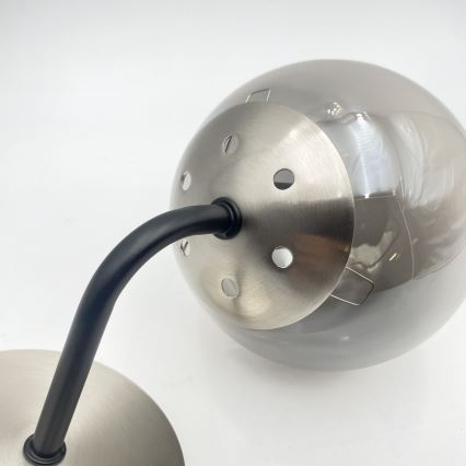 Brilagi - Zidna lampa MALIVA 1xE14/15W/230V mat hrom/zadimljeno staklo
