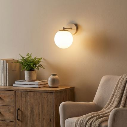 Brilagi - Zidna lampa MILO ECRU 1xE27/60W/230V bežna/zlatna