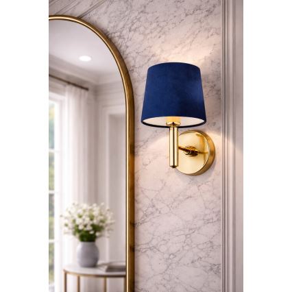 Brilagi - Zidna lampa MONTE 1xE27/15W/230V plava/zlatna