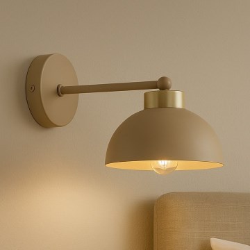 Brilagi - Zidna lampa MOON 1xE27/60W/230V bež/zlatna