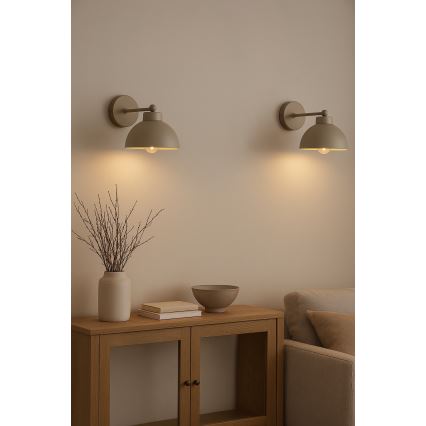 Brilagi - Zidna lampa MOON 1xE27/60W/230V bež/zlatna
