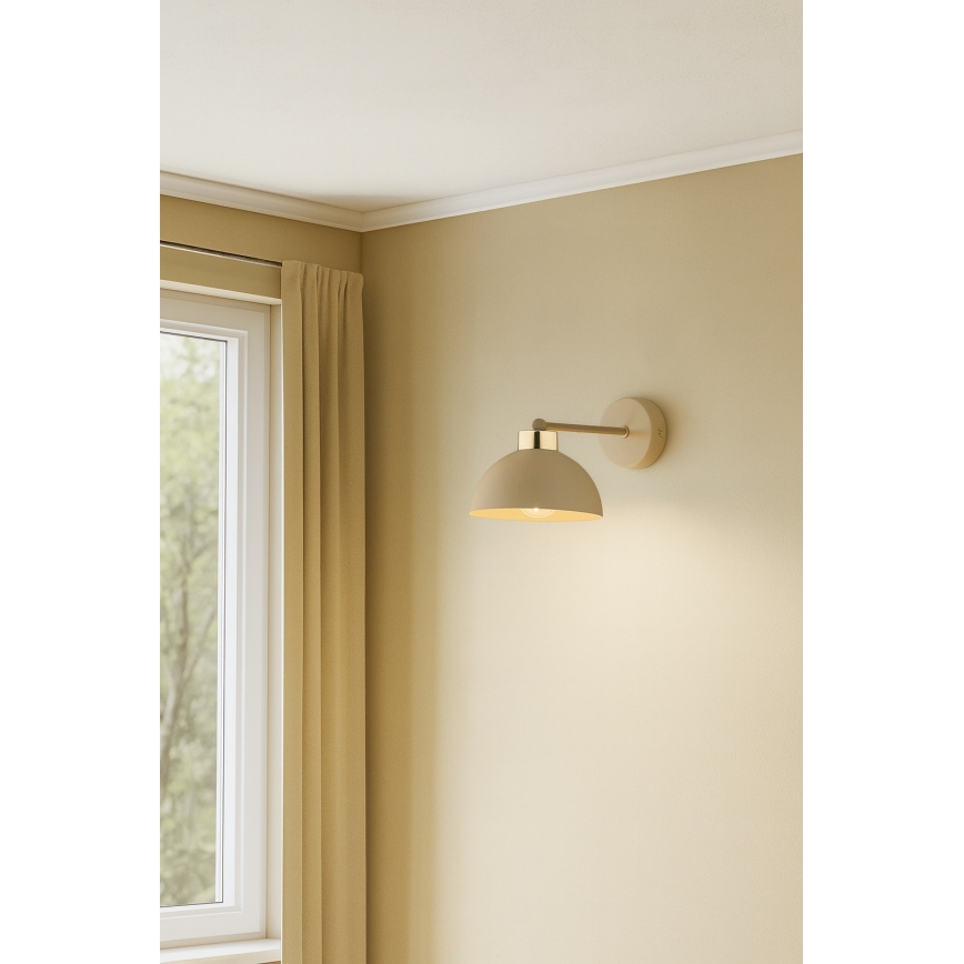 Brilagi - Zidna lampa MOON 1xE27/60W/230V bež/zlatna