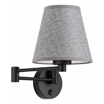 BRILAGI - Zidna lampa NUBILA 1xE27/15W/230V siva/crna
