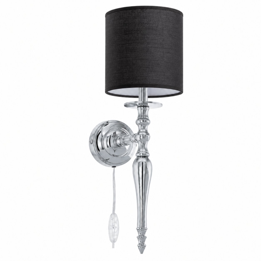 BRILAGI - Zidna lampa NUBILA 1xE27/60W/230V sjajni hrom/crna