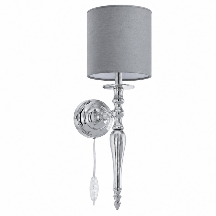 BRILAGI - Zidna lampa NUBILA 1xE27/60W/230V sjajni hrom/svetlosiva
