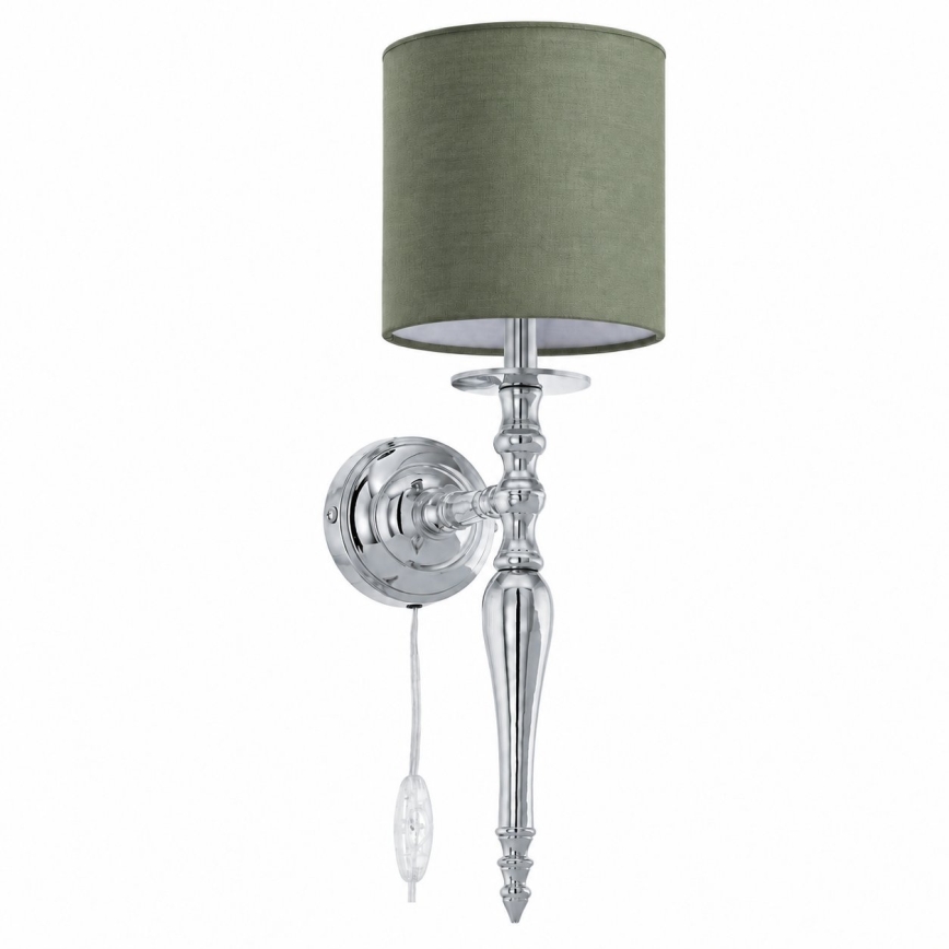 BRILAGI - Zidna lampa NUBILA 1xE27/60W/230V sjajni hrom/zelena