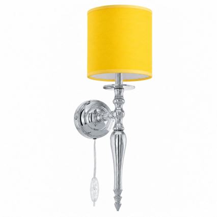 BRILAGI - Zidna lampa NUBILA 1xE27/60W/230V sjajni hrom/žuta